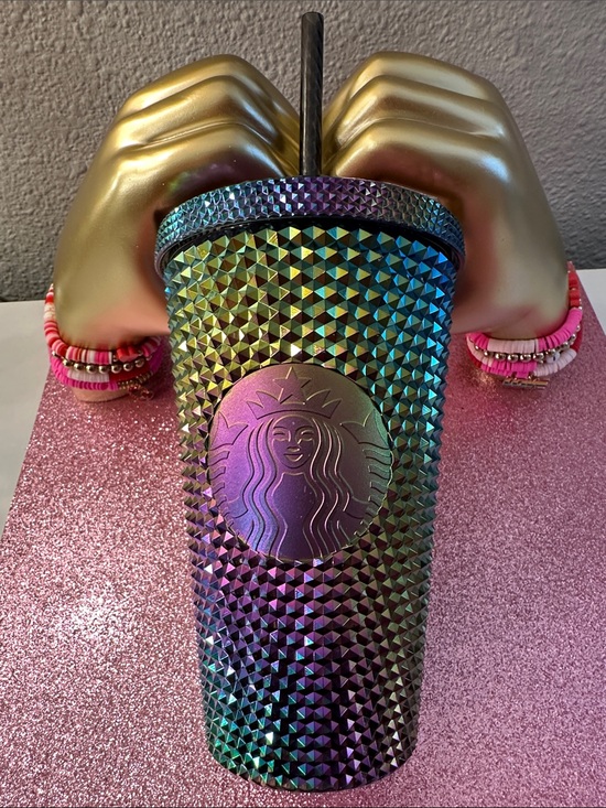 Starbucks Other - Starbucks Iridescent Studded Tumbler - Green Blue Purple